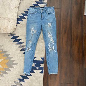 Jazlyn Distressed Skinny Jean